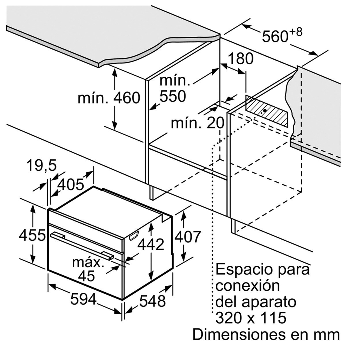 Horno compacto Bosch MasterChef Serie 8 CSG636BS3 a vapor · El Corte Inglés