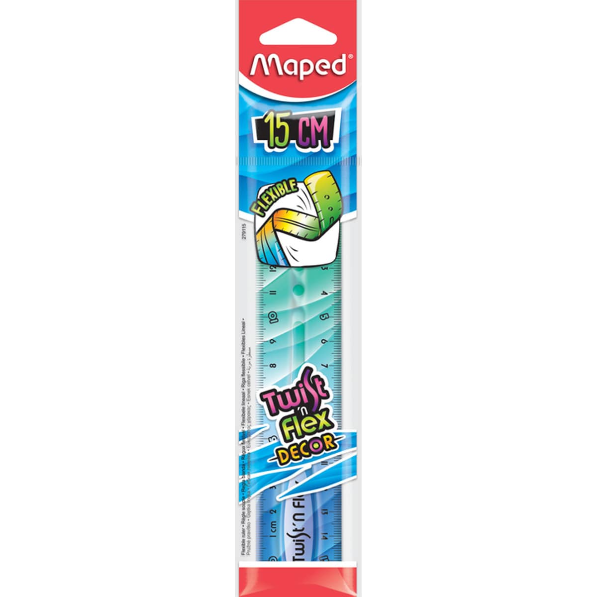 Regla flexible patrones 15 cm Twistnflex Maped multicolor Multicolor-1