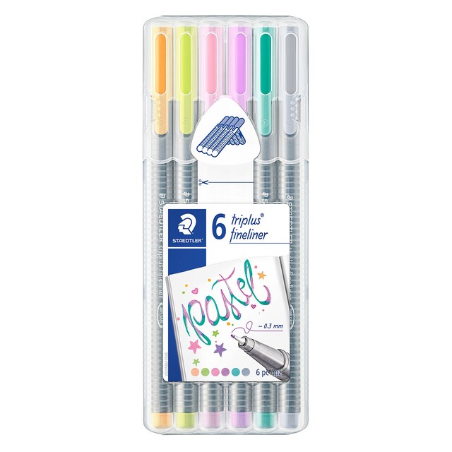 Imagen 0 de Rotuladores Triplus Fineliner Staedtler Colores Pastel Surtidos
