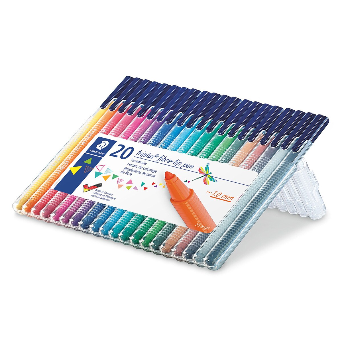 20 Marcadores Triangulares Ergonómicos Triplus Color 323 Staedtler Multicolor 2