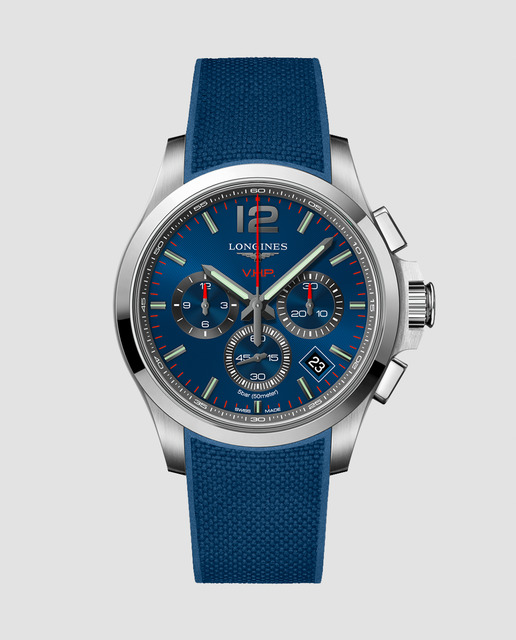 Imagem 0 de Relógio L37174969 Conquest Ultra Preciso de Borracha - Azul