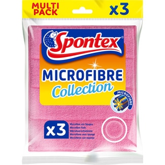 Microfibre bayeta con esponja difrentes colores paquete 3 unidades - Spontex