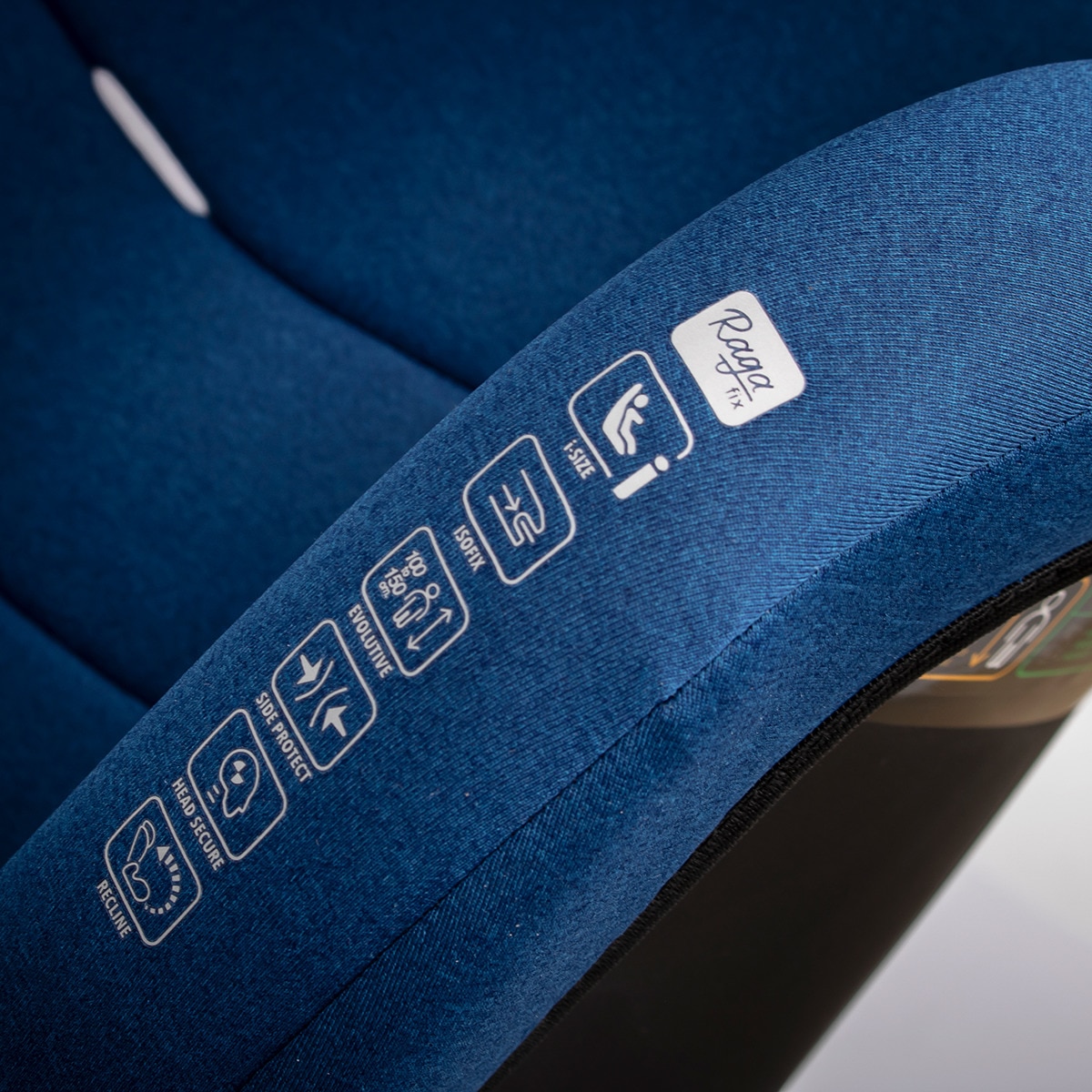 Silla de coche Fairgo Raga Fix i-Size (100 - 150 cm) Azul Melange-12