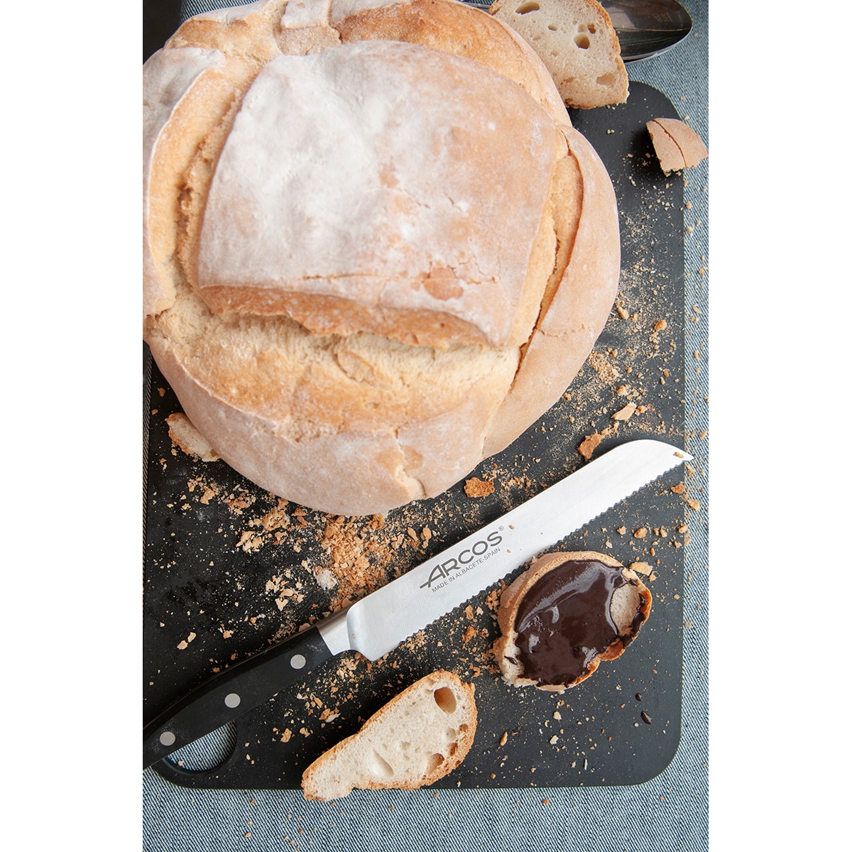 Faca de pão Manhattan Arcos Preto-22