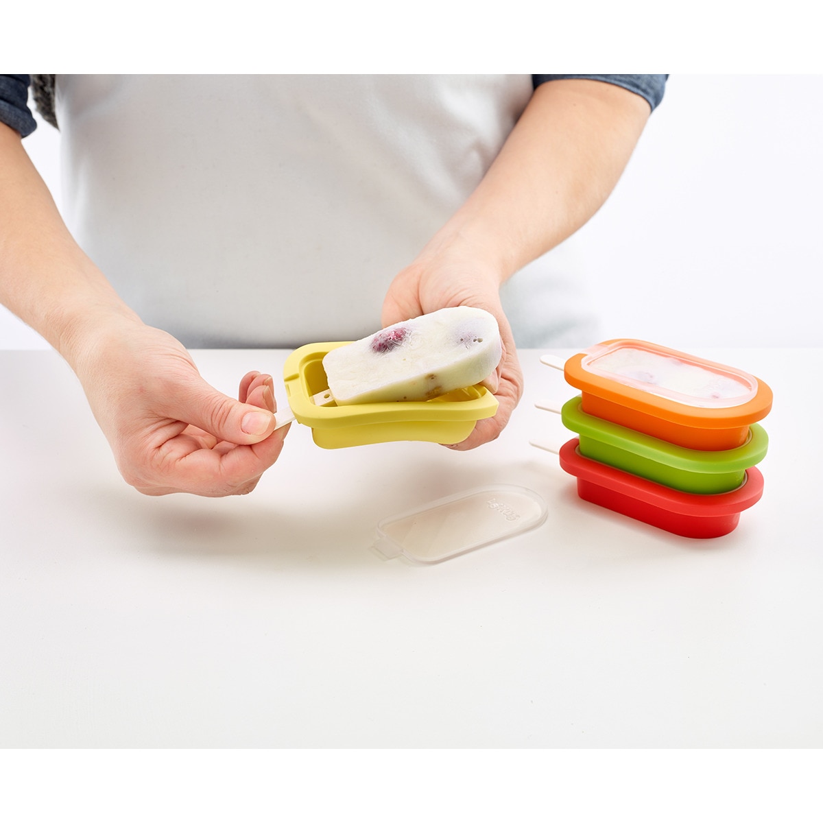 Conjunto de 4 Moldes para Gelado Polo Classic Mini Multicolor-5