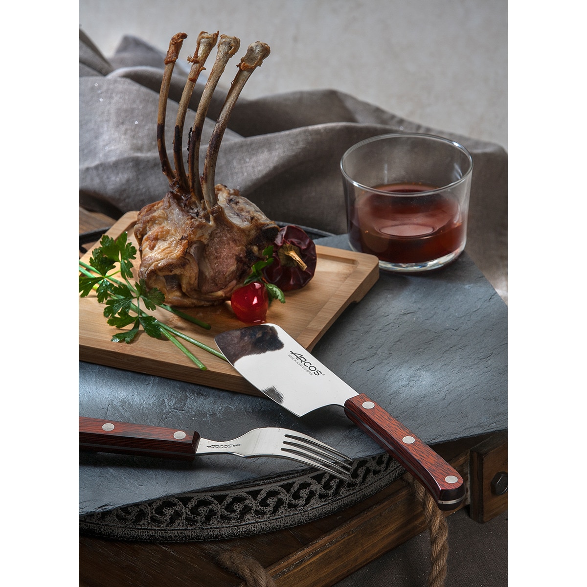 Tenedor costillar Forest Arcos Madera-2