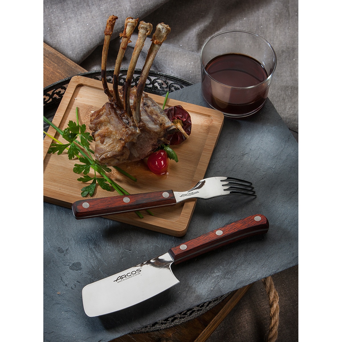 Tenedor costillar Forest Arcos Madera-3