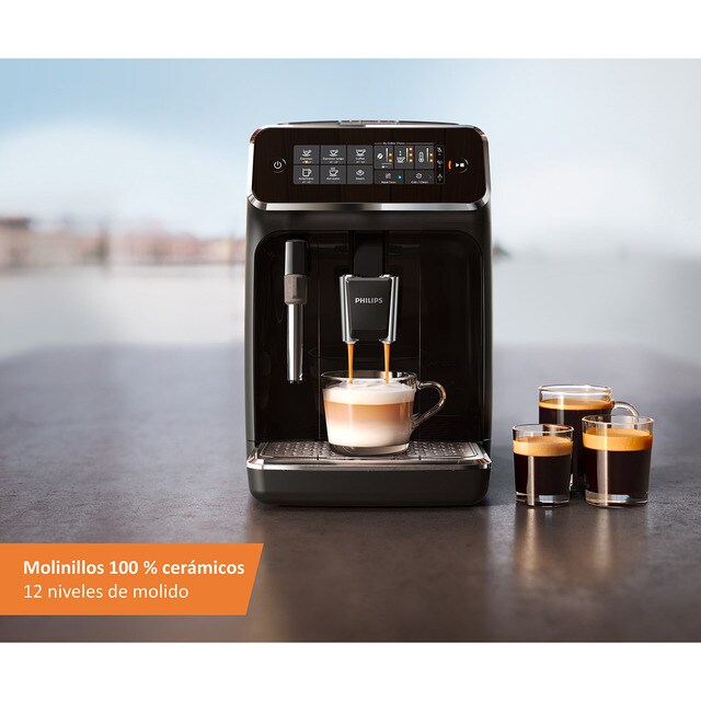 Comprar Cafetera espresso superautomática Philips serie 3200 con espumador  de leche, 4 tipos de café · Hipercor