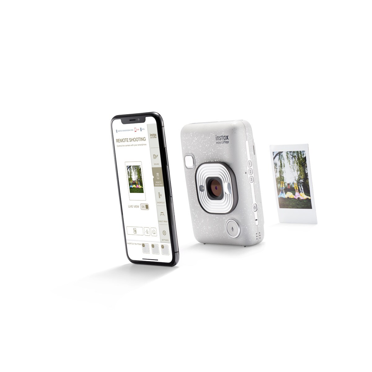 Câmara instantânea INSTAX MINI LIPLAY ELEGANT BLACK EX D 6