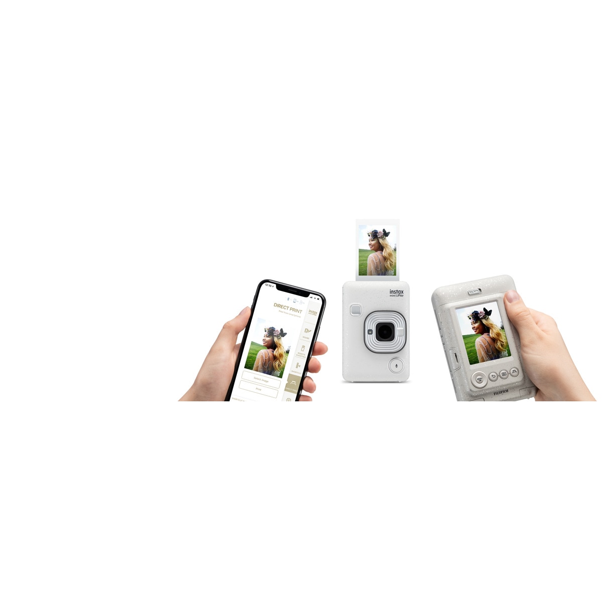 Câmara instantânea INSTAX MINI LIPLAY ELEGANT BLACK EX D 7
