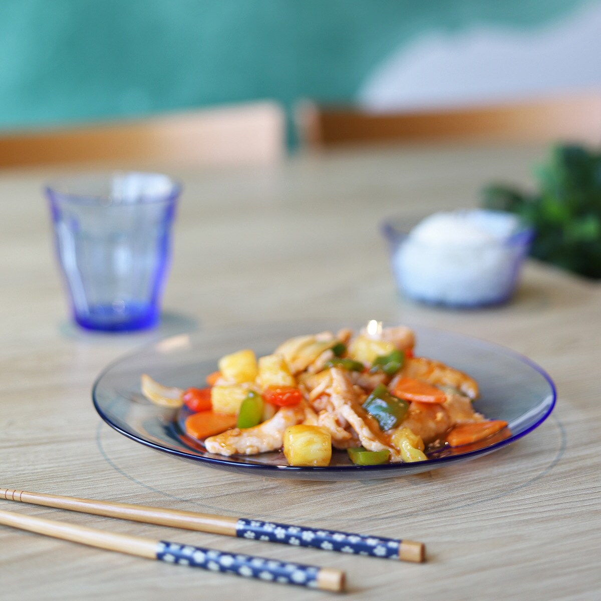 Prato plano Lys Duralex Azul-claro-4