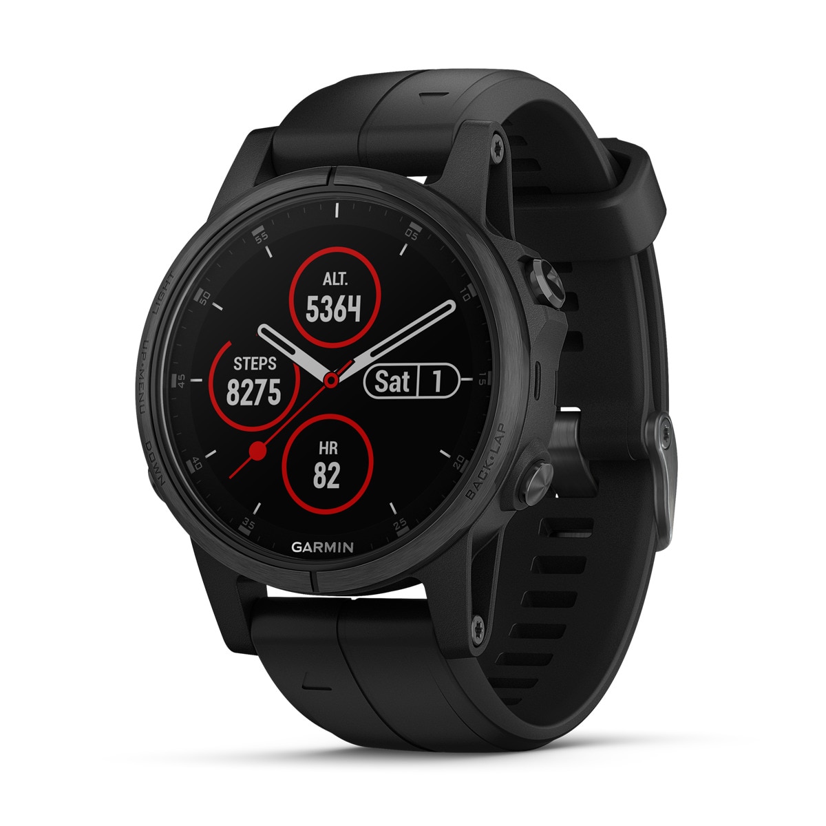 Garmin - Reloj GPS Con Pulsómetro Fénix 5S Plus Zafiro
