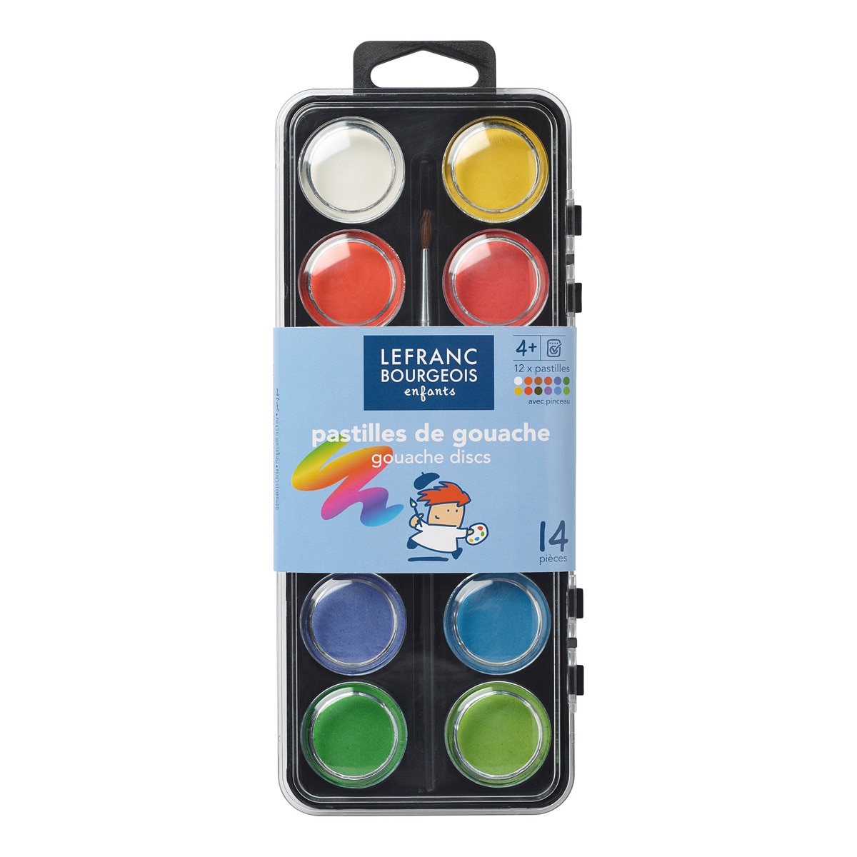 Caixa de 12 pastilhas de têmpera de 28 mm + pincel 1