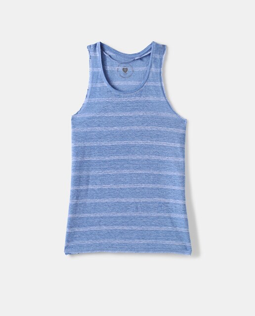 Top de mujer sin mangas y cuello redondo