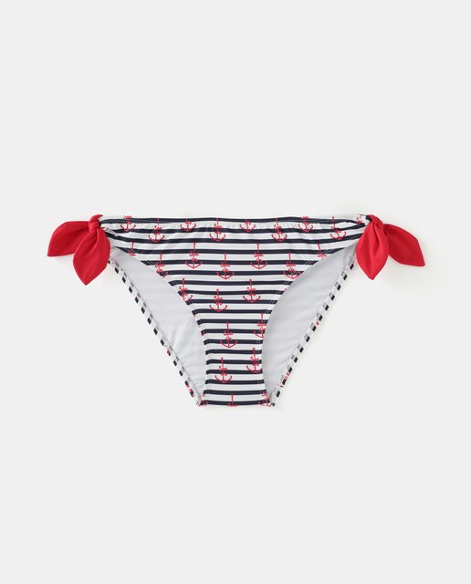 Braga de bikini estampado rayas