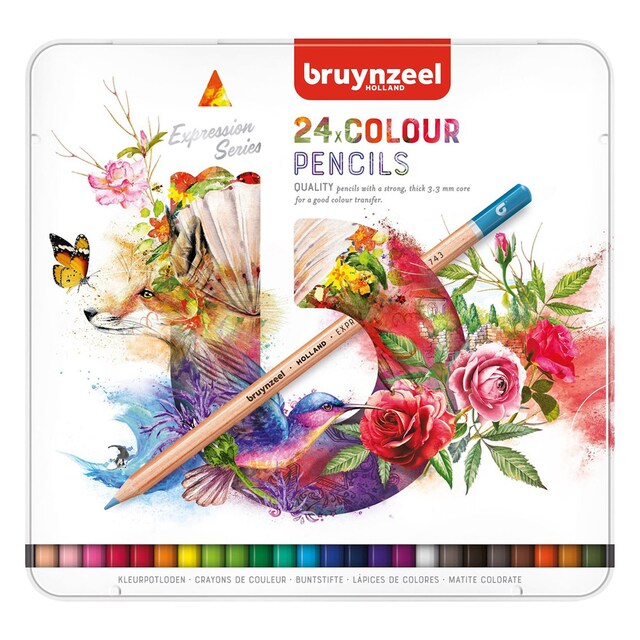 Imagen 0 de Estuche Metálico de 24 Colores Expression Bruynzeel Multicolor