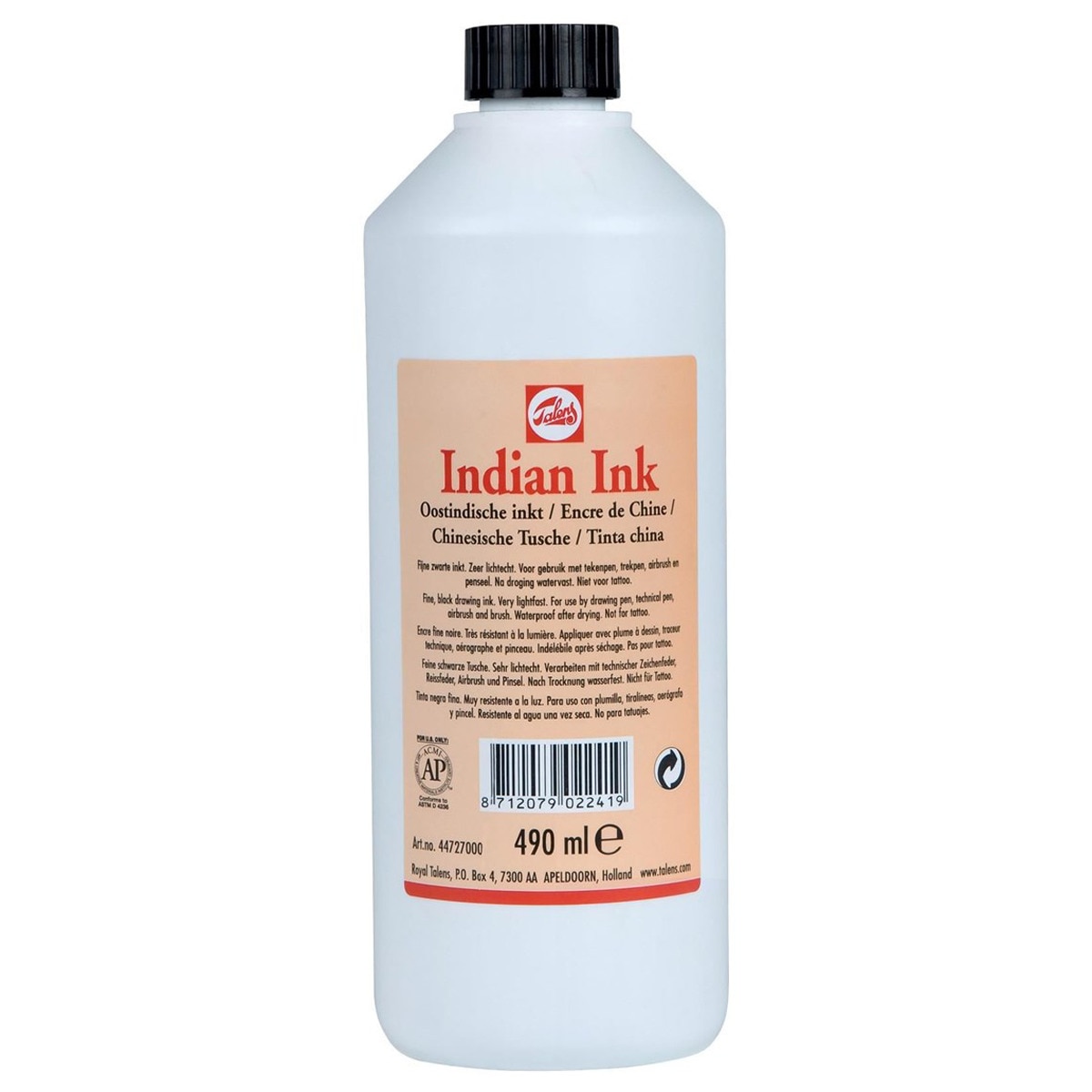 Garrafa de tinta da China preta de 490 ml multicolor 1