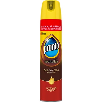 aceite nutritivo revitalizante para muebles spray 250 ml ámbar y argán - Pronto