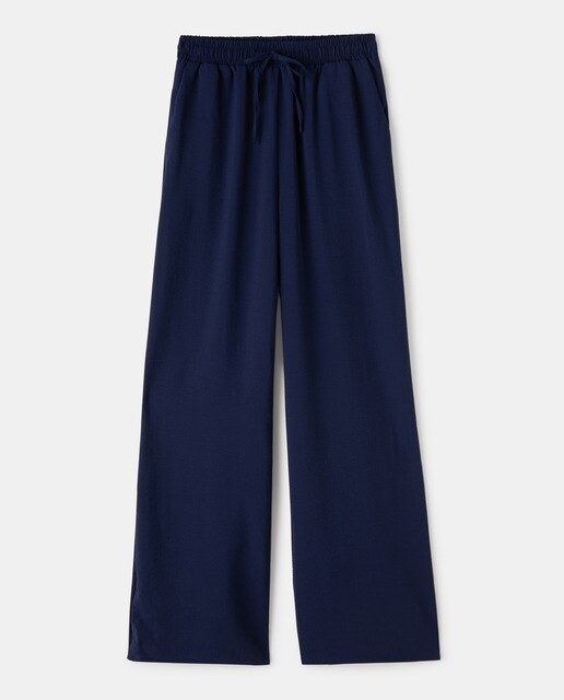 Pantalón fluido largo de mujer