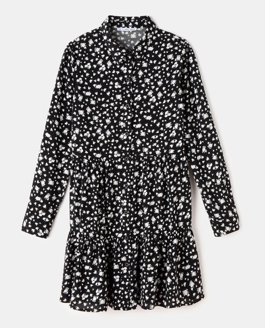 Vestido camisero de flores