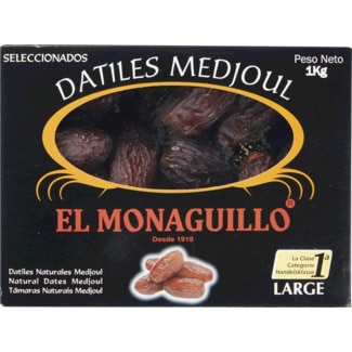 Tâmaras Medjoul embalagem 1 kg - El Monaguillo