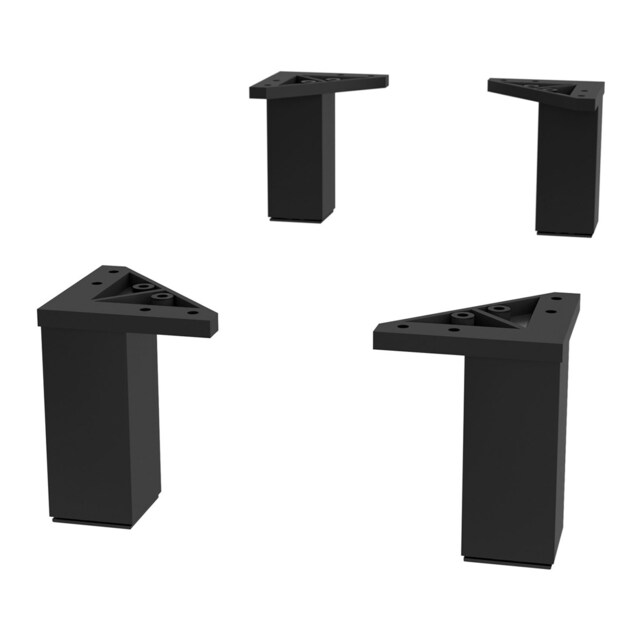 Imagem 0 de Conjunto de 4 pés para móveis de casa de banho 3 gavetas