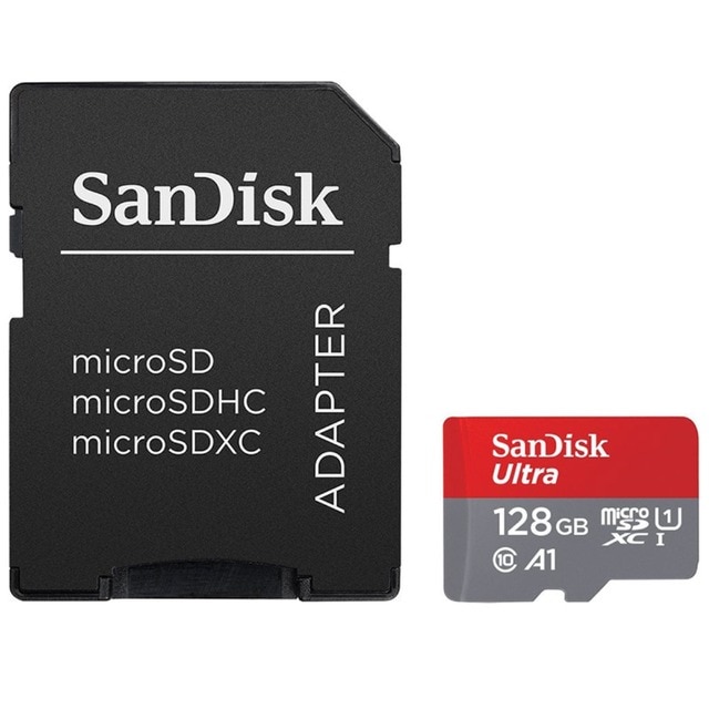 Imagem 0 de Cartão de Memória SanDisk Micro SDXC Ultra 128 GB Classe 10, A1 + Adaptador SD