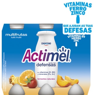 Iogurte Líquido de Multifrutas Pack 6 unidades embalagem 100 g - Actimel