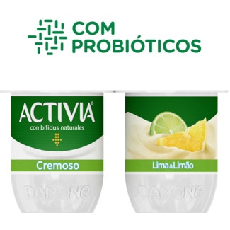 Bifidus Cremoso de Lima-Limão Pack 4 unidades embalagem 115 g - Activia