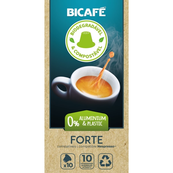 Café Forte Intensidade 10 para Nespresso embalagem 10 capsulas