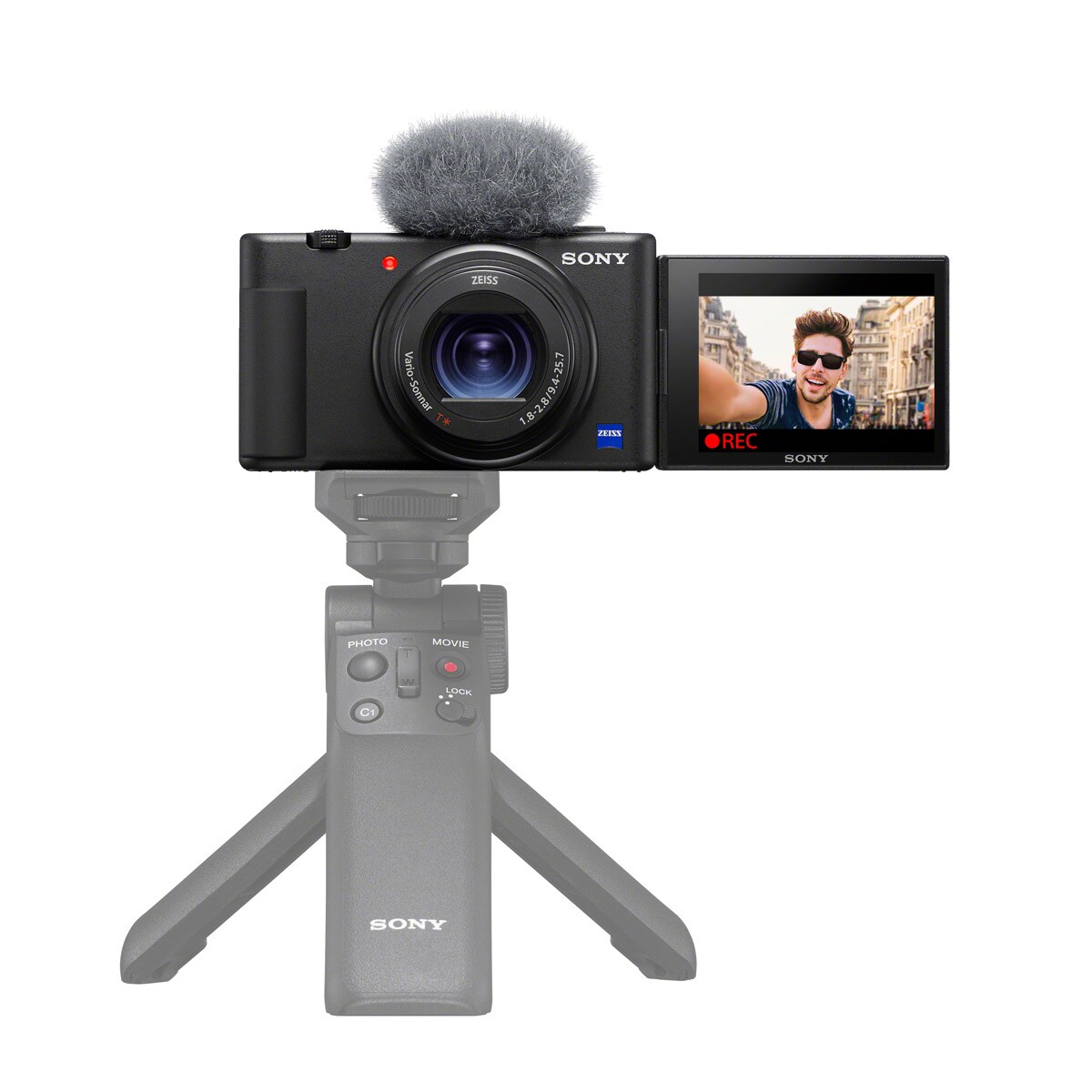 Sony ZV-1A. Cámara digital para vlogs con pantalla abatible y vídeo en 4K Negro-7