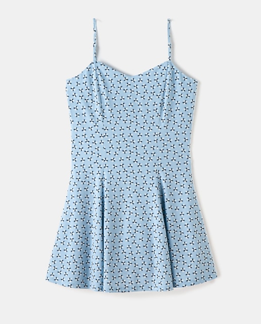 Vestido de tirantes estampado