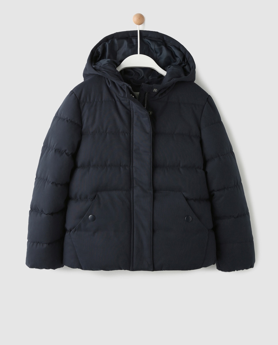Parka de niña azul marino con capucha · Brotes · El Corte Inglés