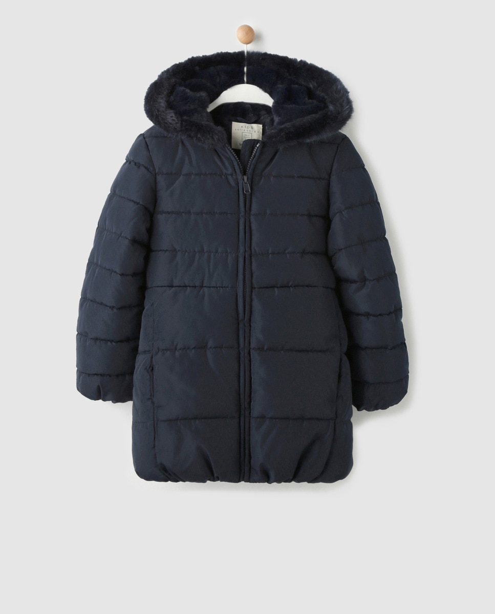 Parka de niña azul marino con capucha · Brotes · El Corte Inglés