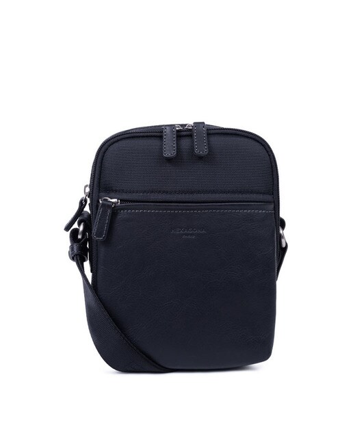 Bandolera de hombre Hexagona en negro con doble compartimento · Hexagona ·  El Corte Inglés