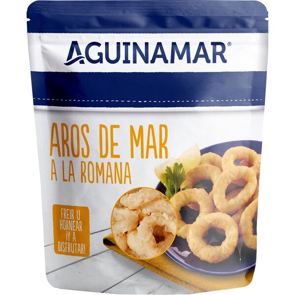 Comprar aros de mar a la romana rebozadas al huevo bandeja 240 g Comprar aros de mar a la romana rebozadas al huevo bandeja 240 g