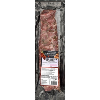 tira de costilla de cerdo en adobo argentino envasada al vacío sin gluten peso aproximado bandeja 700 g - Gurmesa