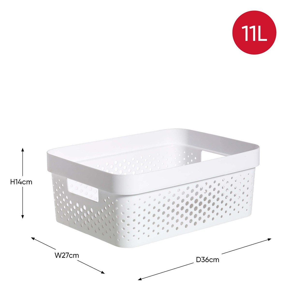 Cestas de ordenación Infinity Curver Blanco-3