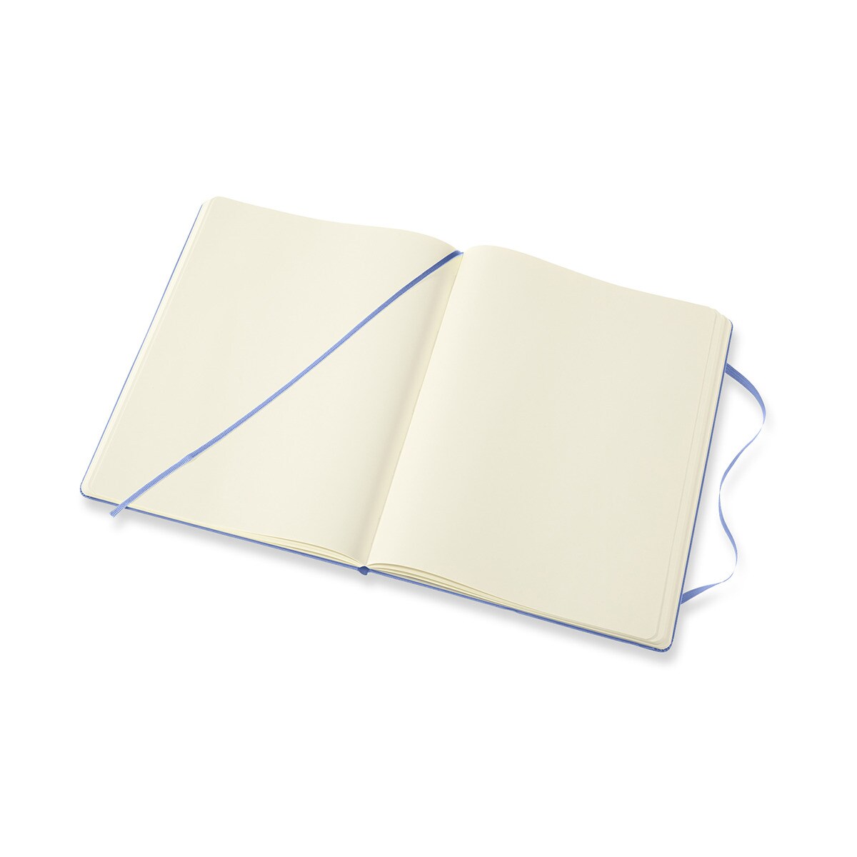 Caderno Classic Extralarge Capa Dura Folhas Lisas - Azul Hortênsia Azul-3
