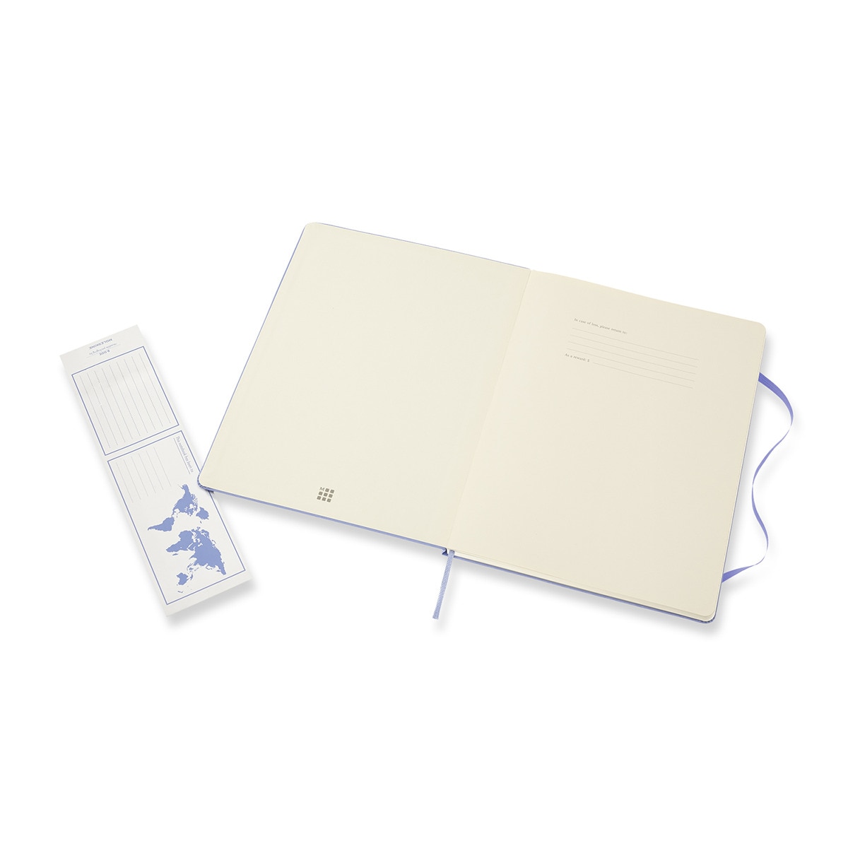 Caderno Classic Extralarge Capa Dura Folhas Lisas - Azul Hortênsia Azul-4
