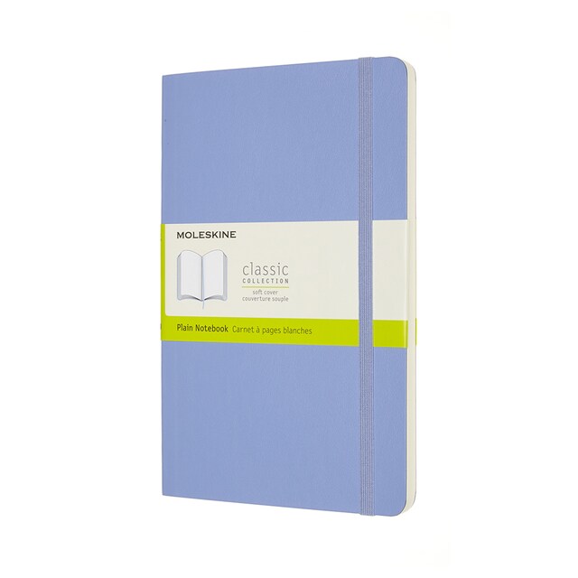 Imagen 0 de Cuaderno Classic Large Tapa Blanda Hojas Lisas Moleskine Azul Hortensia