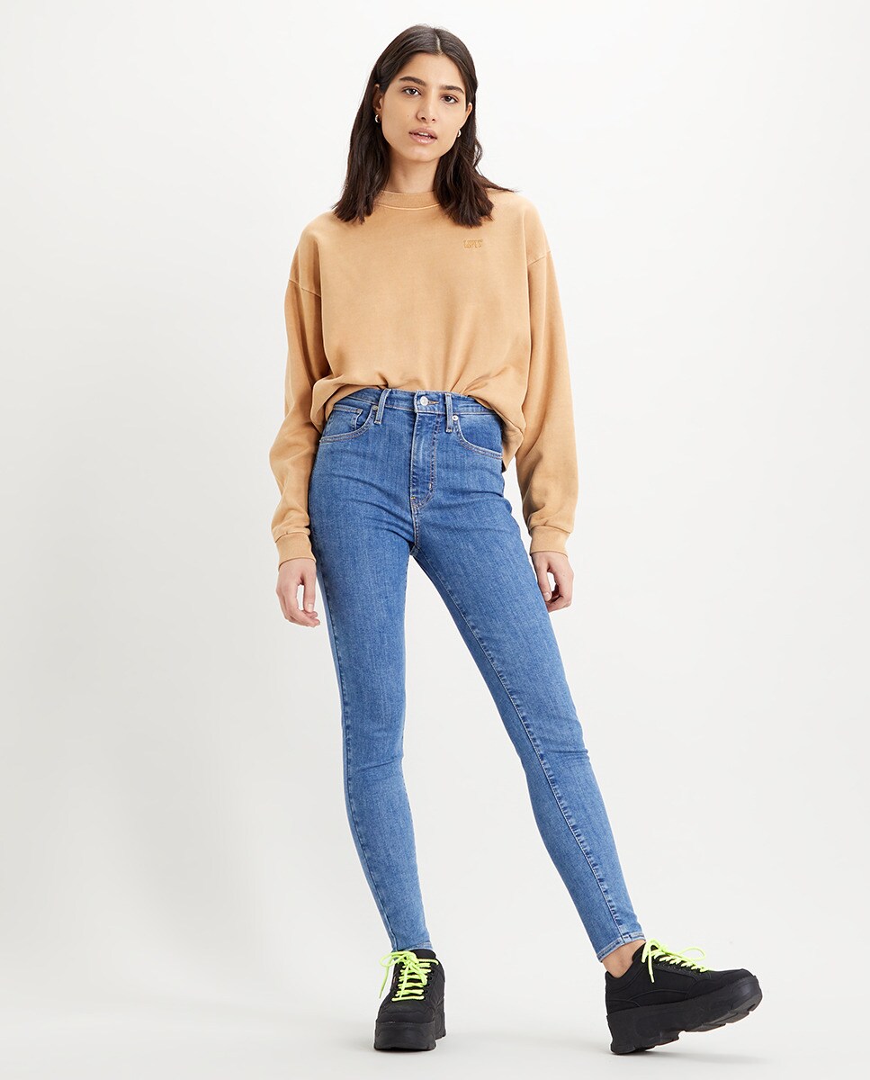 Vaquero de mujer pitillo lavado medio MILE HIGH SUPER SKINNY · Levi's · El Corte  Inglés