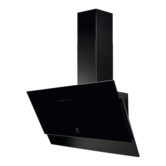 Imagem 0 de Exaustor de Parede Electrolux Série 700 LFV619K Breeze, Hob2Hood®, de 4 Velocidades e de 90 cm - Vidro Preto Oblíquo