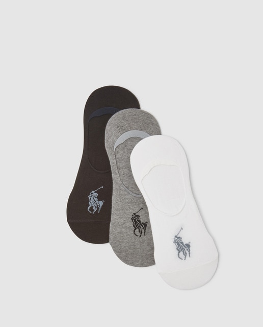 Imagen 0 de Pack de tres pares de pinkies de hombre con caballo bordado