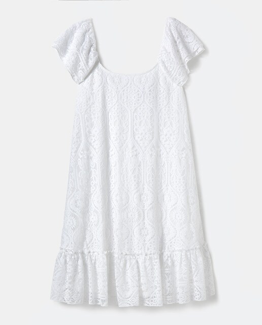 Vestido corto con mangas