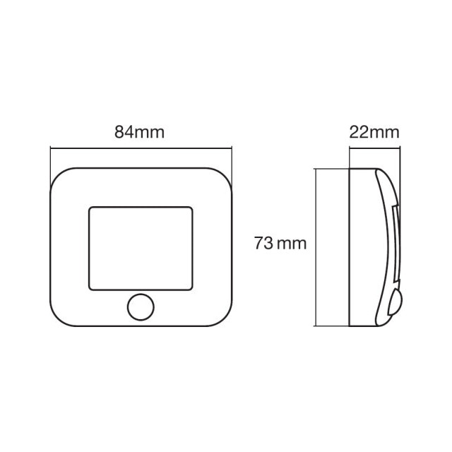 Luz Guia LED a Rede Nightlux Cinzento-4