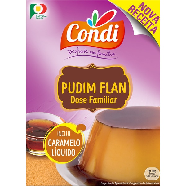 Pudim Flan com Caramelo Líquido embalagem 190 g