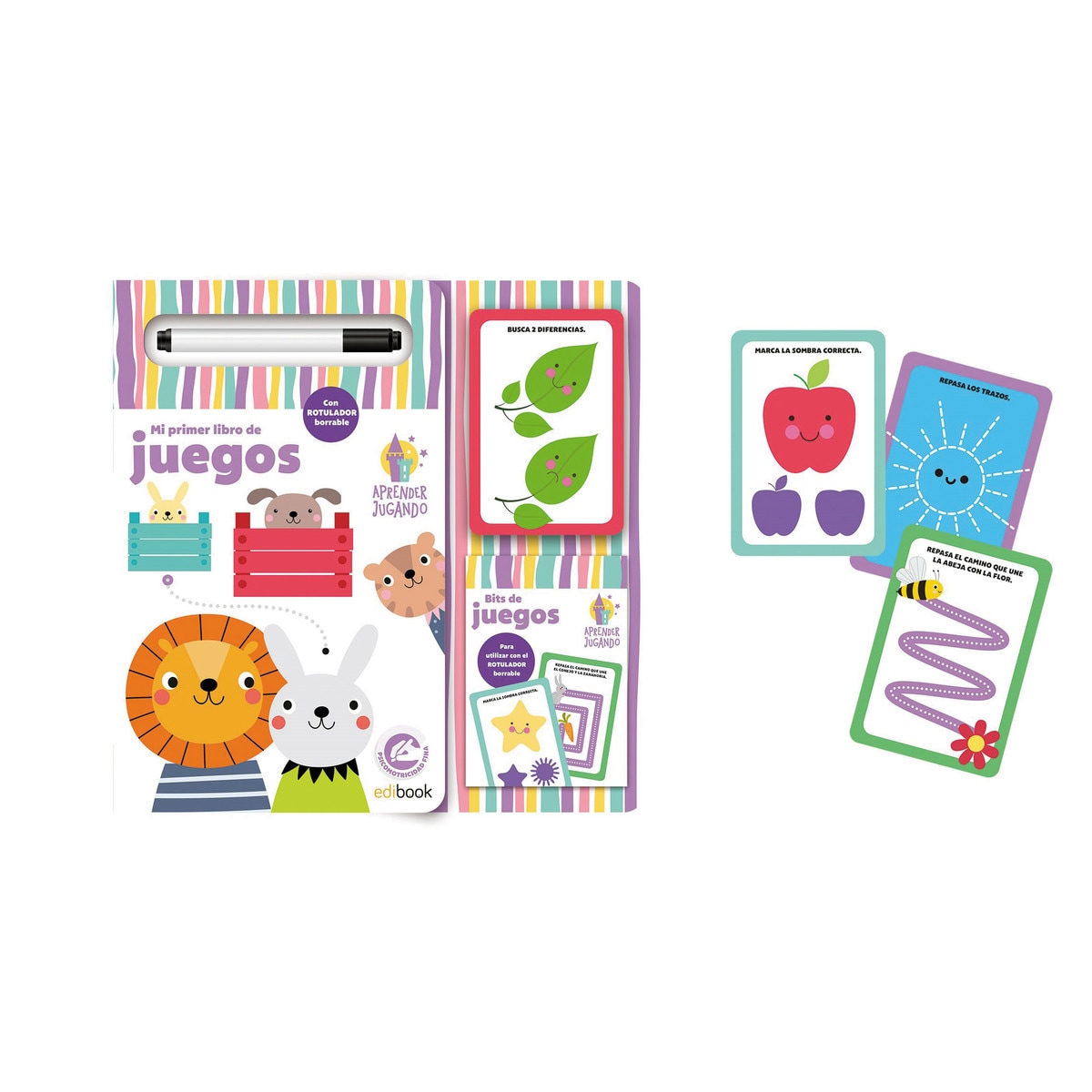 APRENDER JUGANDO LIBRO CARTÓN + BITS JUEGOS (Capa dura) 1