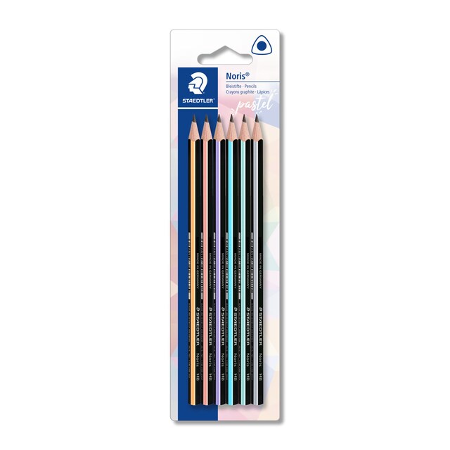 Imagen 0 de Lápices de Grafito Triangular slim STAEDTLER NORIS Pastel Line