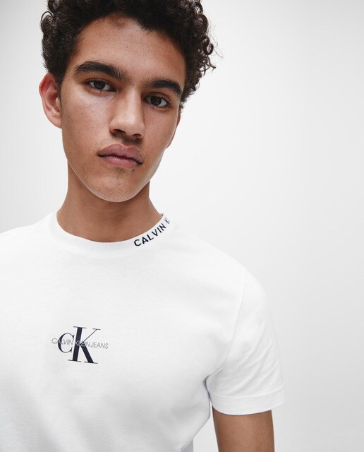 Camiseta de hombre slim blanca · Calvin Klein Jeans · El Corte Inglés